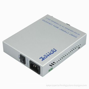 10/100/1000m Single-Mode Single Fiber 80km Media Converter
